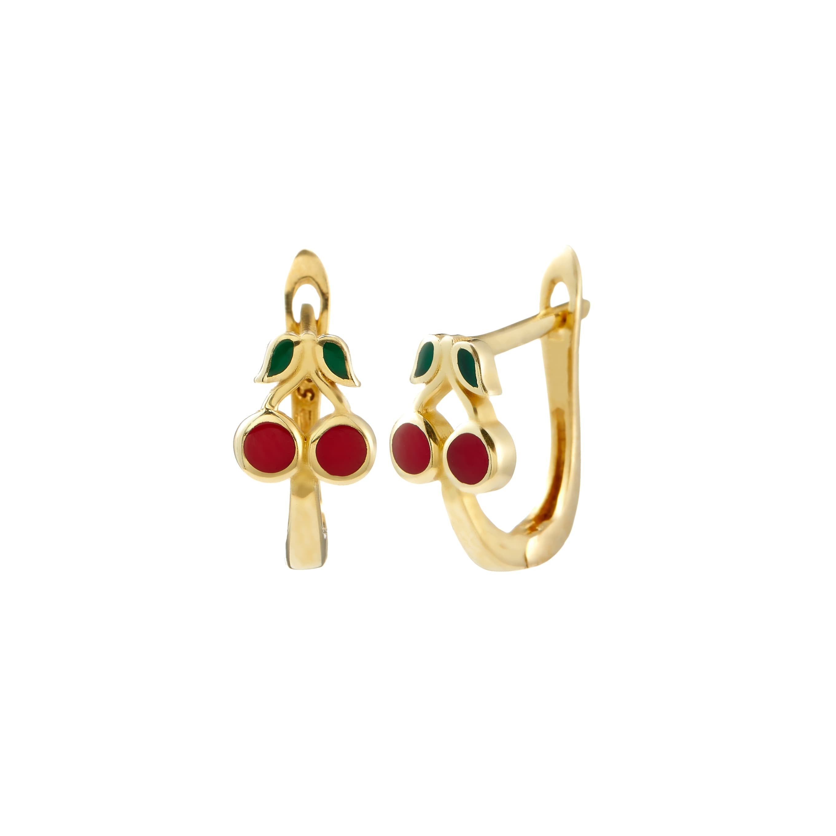14k Yellow Gold Children Earrings - CER110