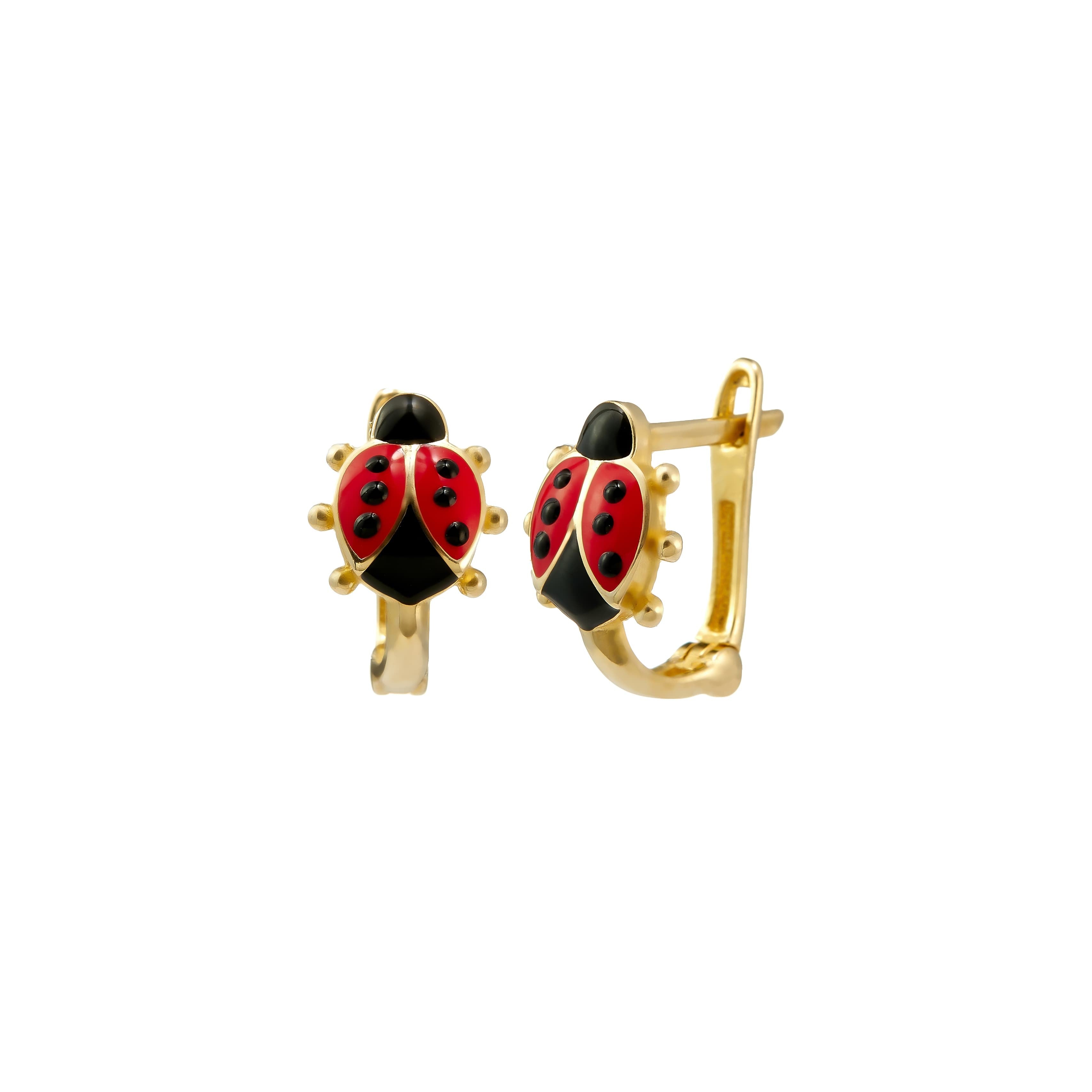 14k Yellow Gold Children Earrings - CER115