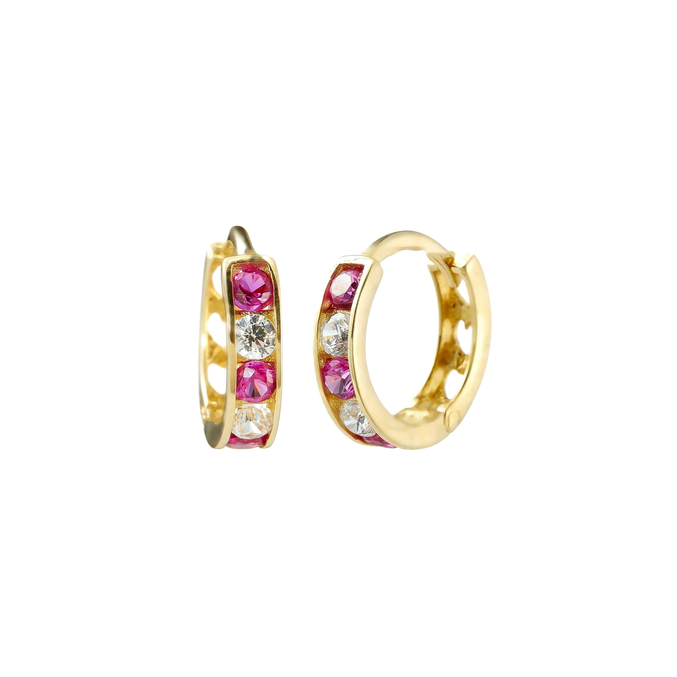 14k Yellow Gold Children Earrings - CER131