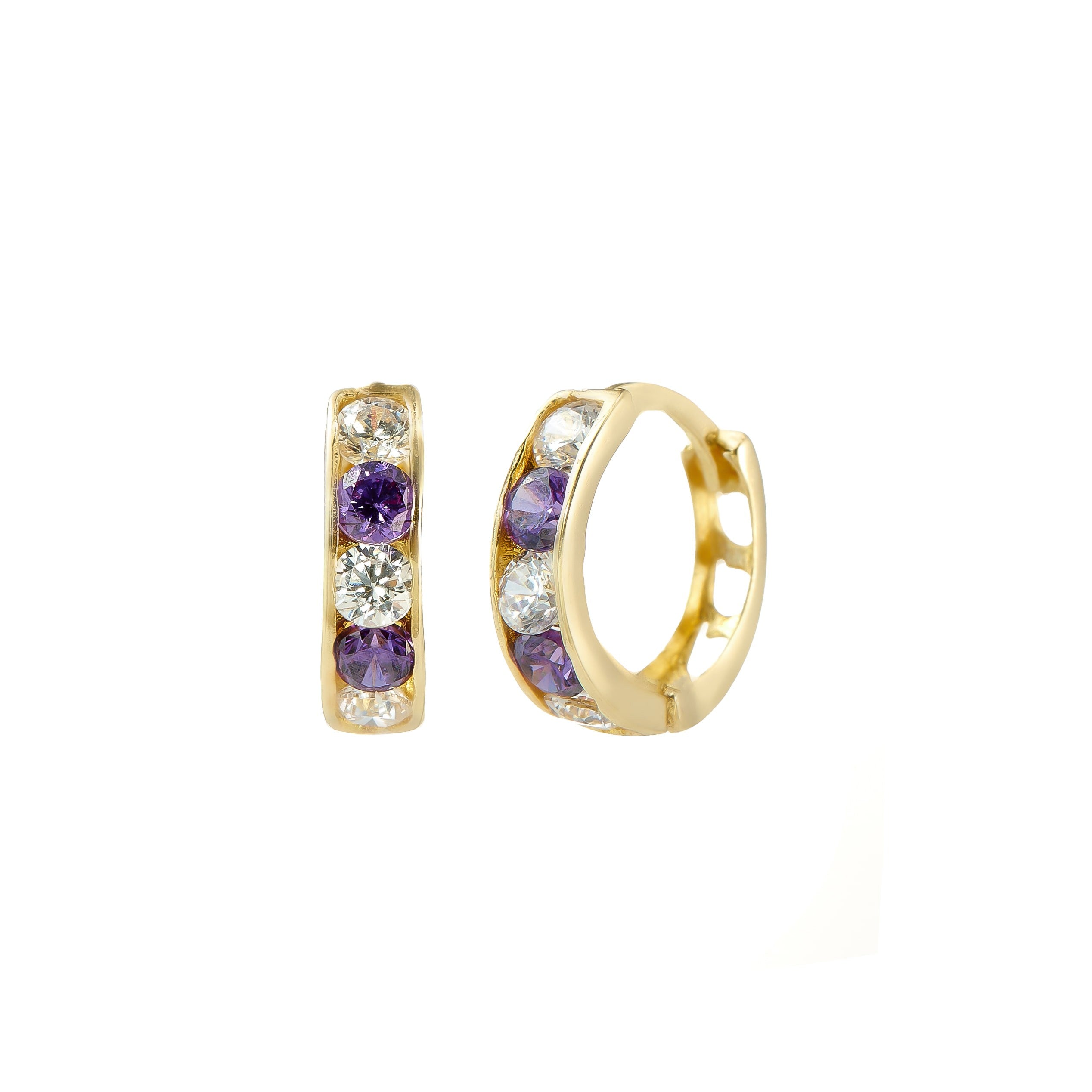 14k Yellow Gold Children Earrings - CER133