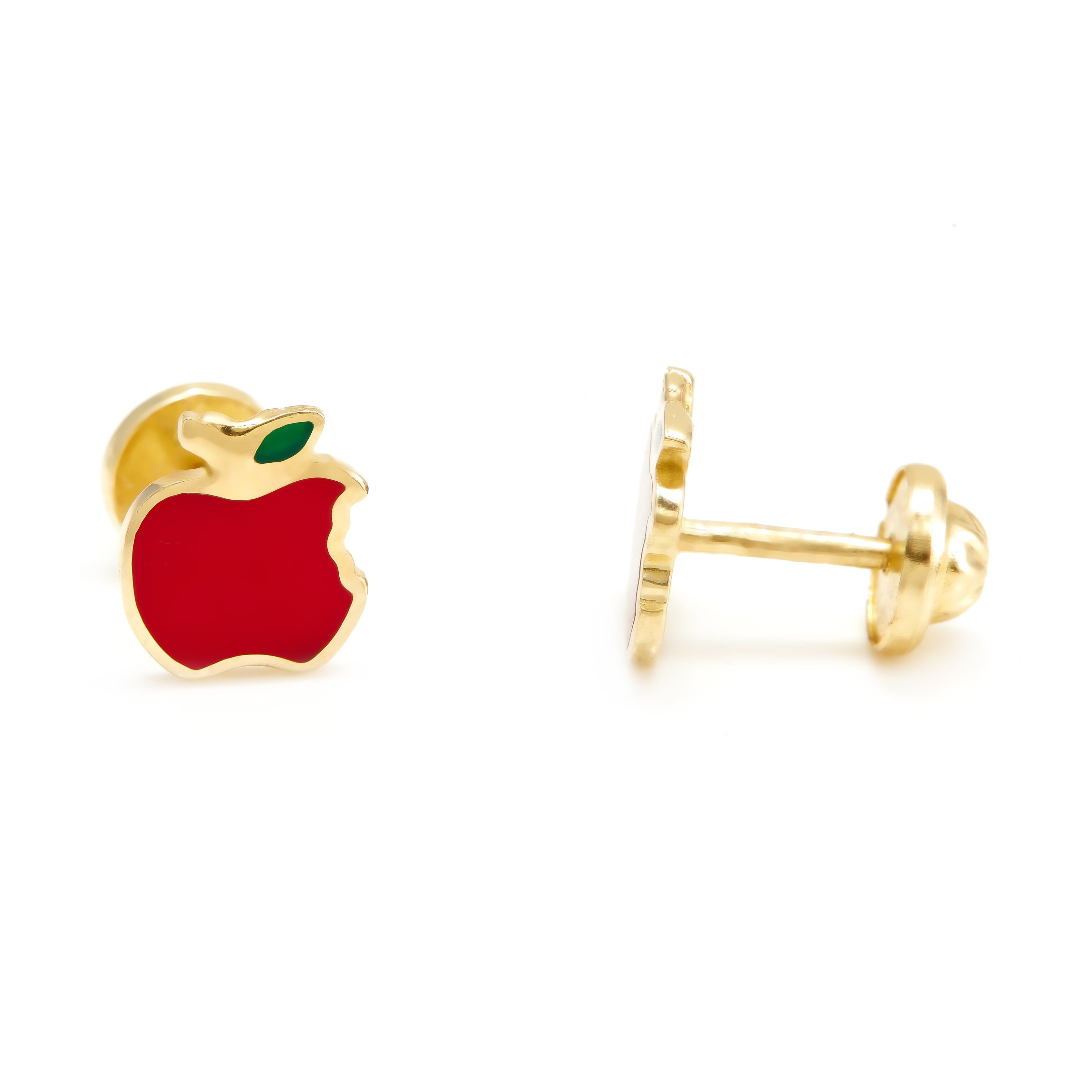 14k Yellow Gold Children Earrings - CER137
