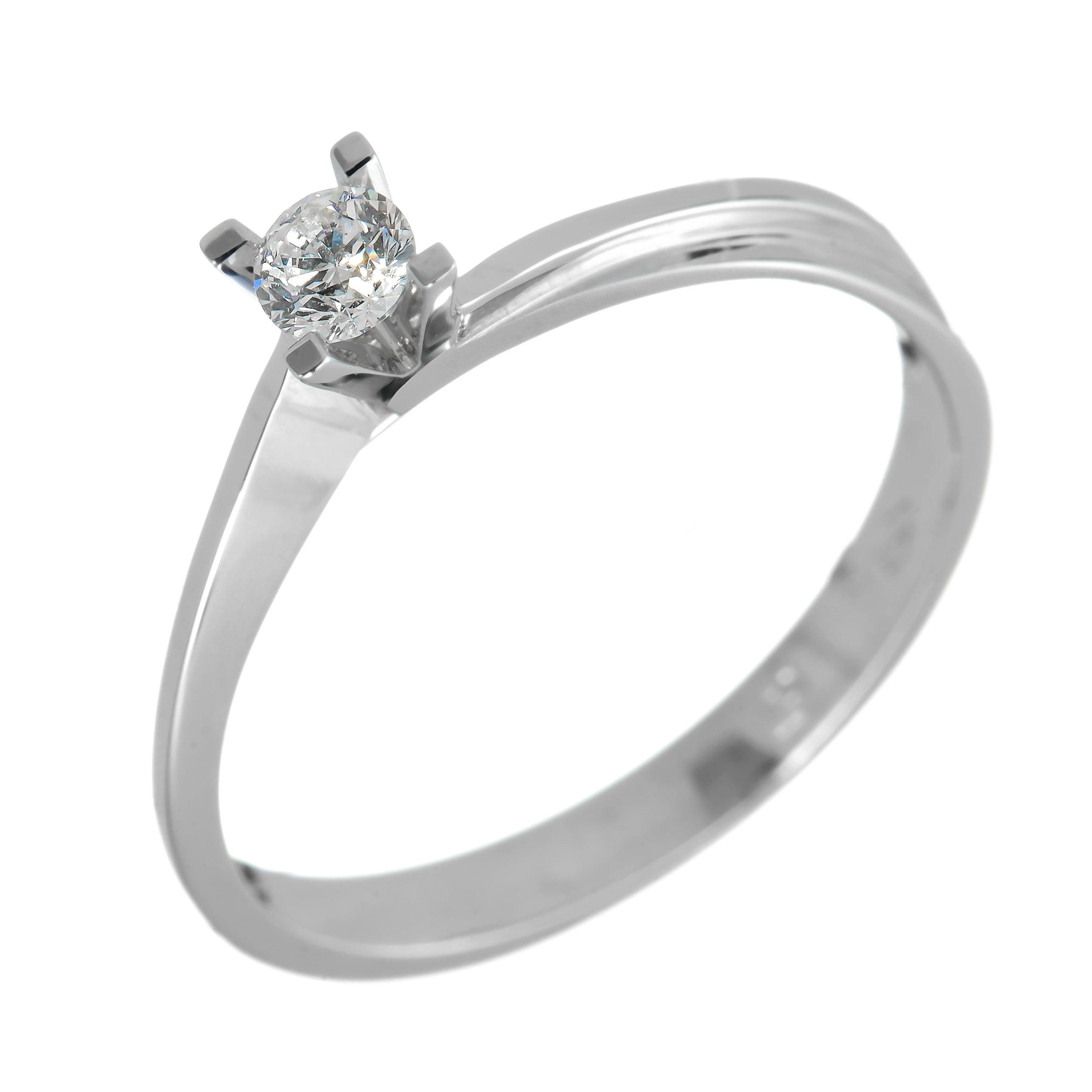 Diamond ring - 'Éclat' infinity diamond ring in 18k solid gold