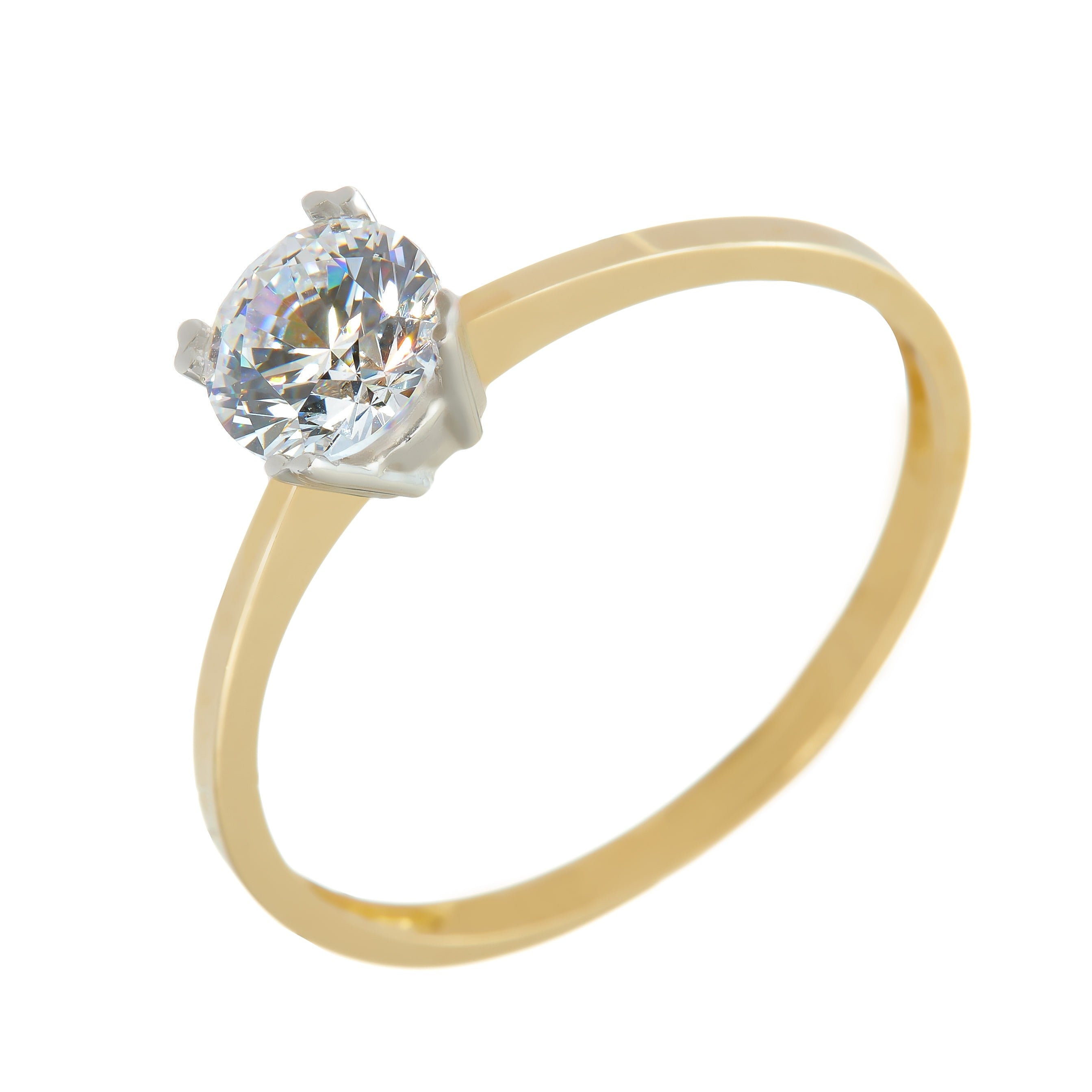 Ring aus gelbgold und weißgold 14K IAU116