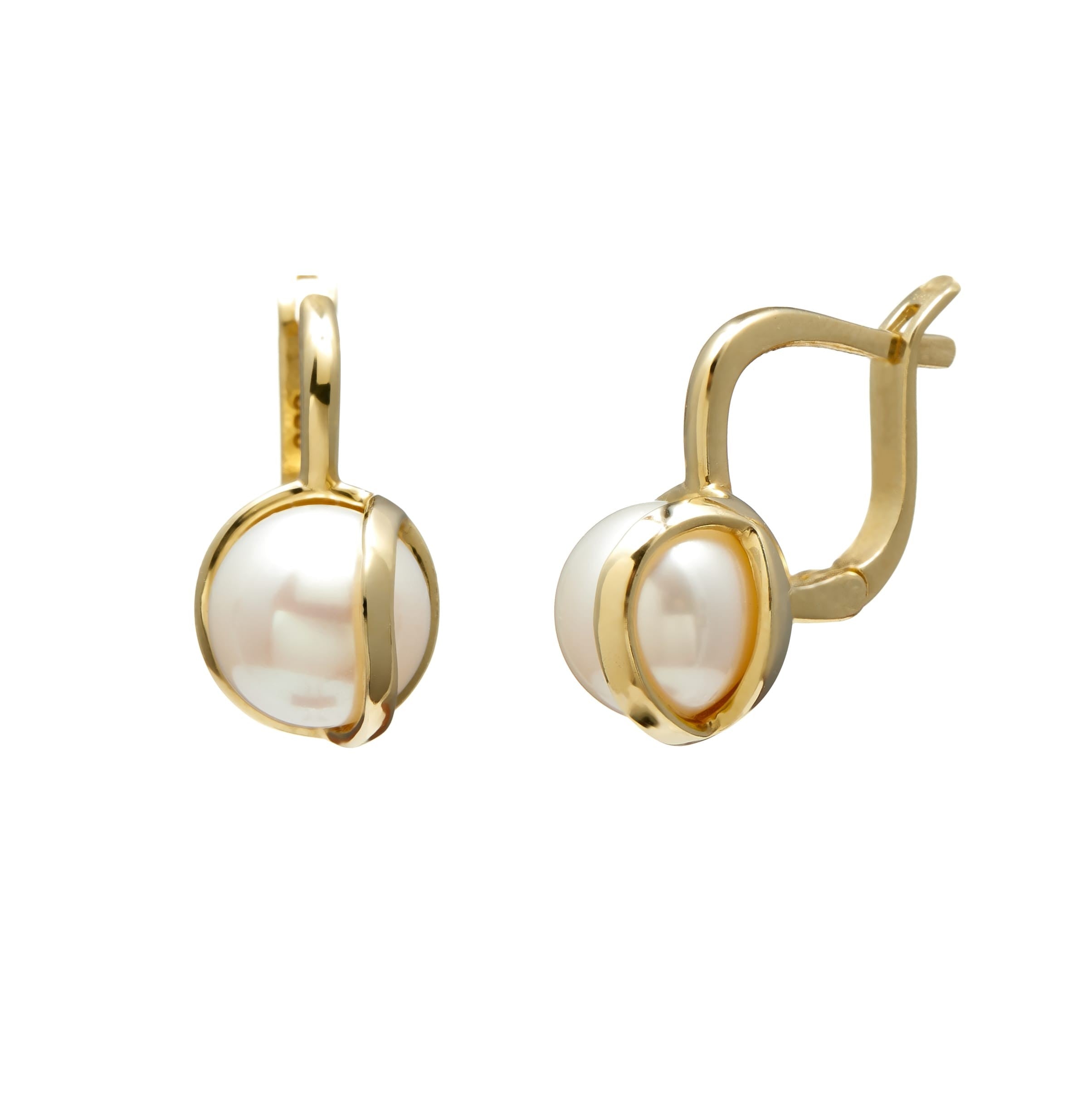 14K Yellow Gold Set with Culture Pearl